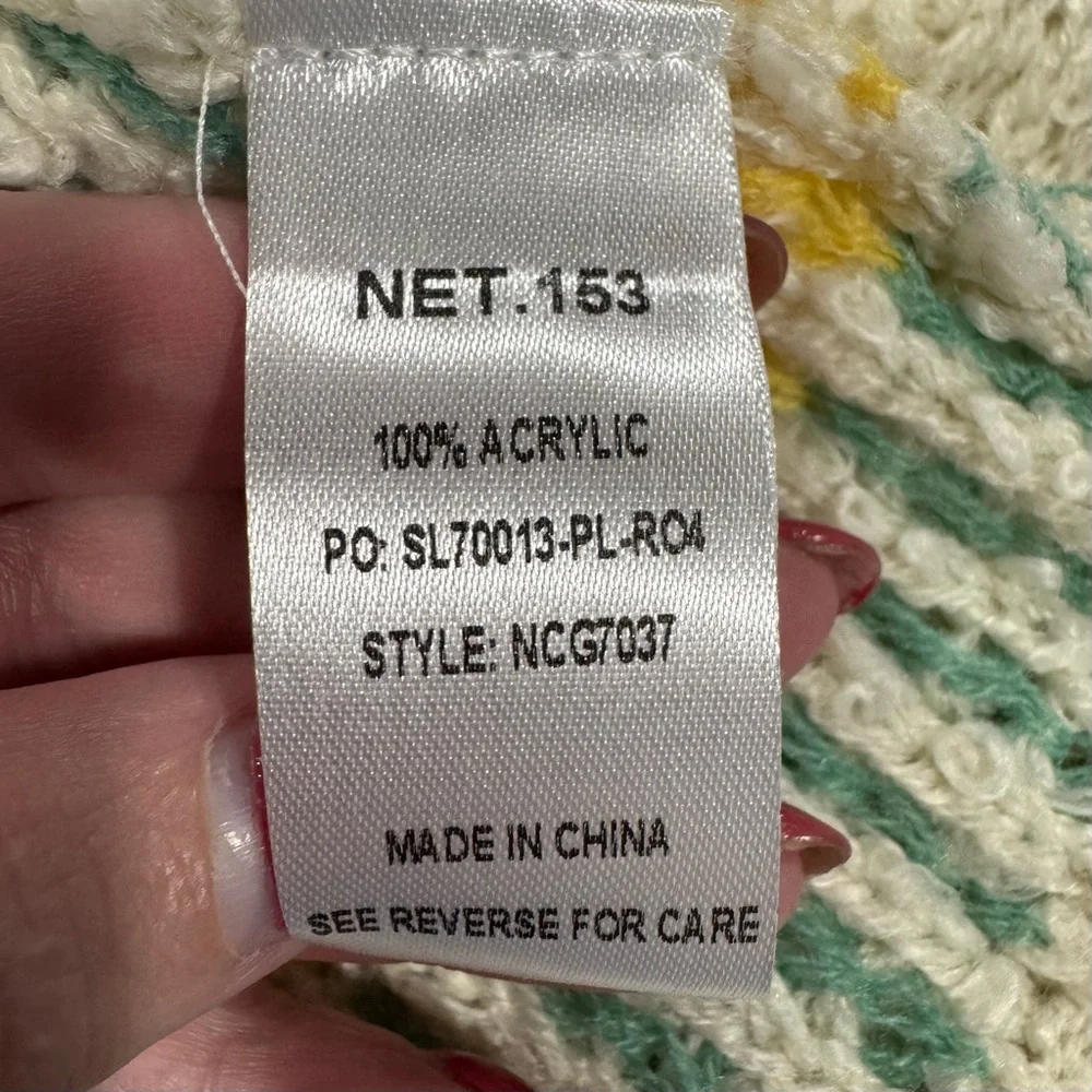 Net 153 NWT Multicolor Knit Cardigan